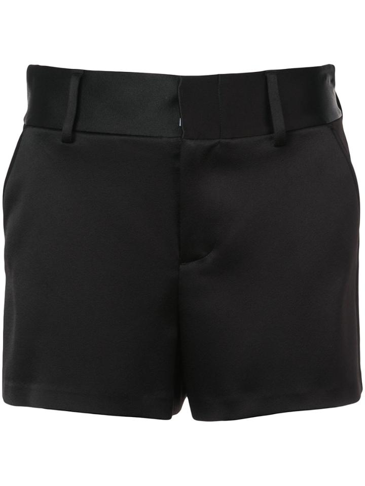 Alice+olivia High-waisted Shorts - Black
