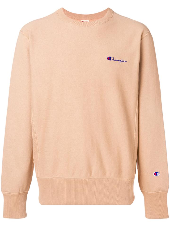 Champion Small Script Sweatshirt - Nude & Neutrals