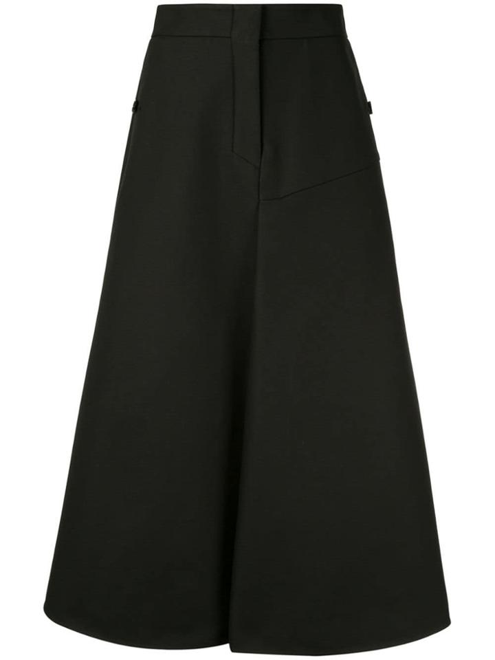 Goen.j A-line Midi Skirt - Black