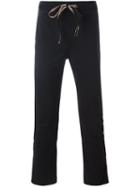 Telfar Raw Edge Track Pants, Men's, Size: 32, Black, Cotton