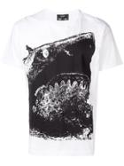 Dom Rebel Shark Print T-shirt - White