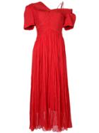 Preen By Thornton Bregazzi Asymmetric Dress - Red