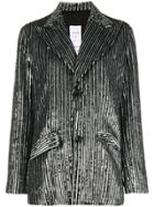 Ashish Sequin Pinstripe Tailored Jacket - Metallic
