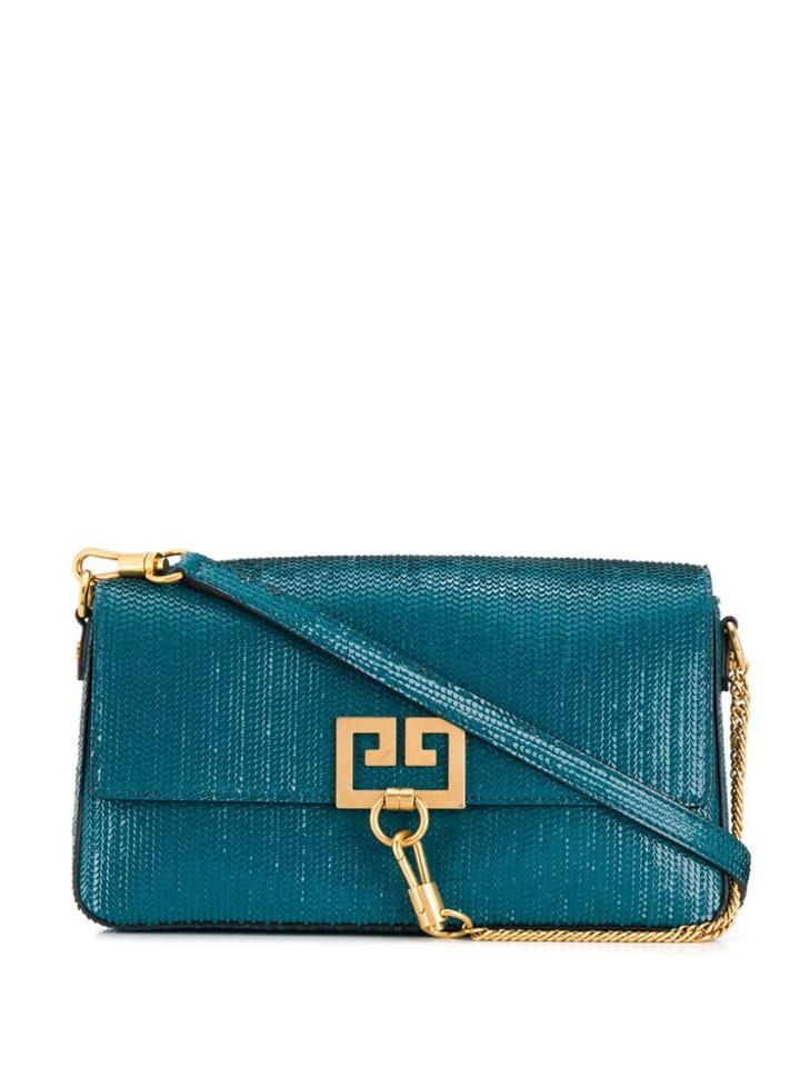 Givenchy Fish Scale Shoulder Bag - Blue