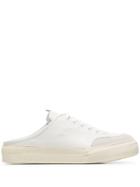 Sunnei White Sabot Slip-on Suede Low-top Sneakers