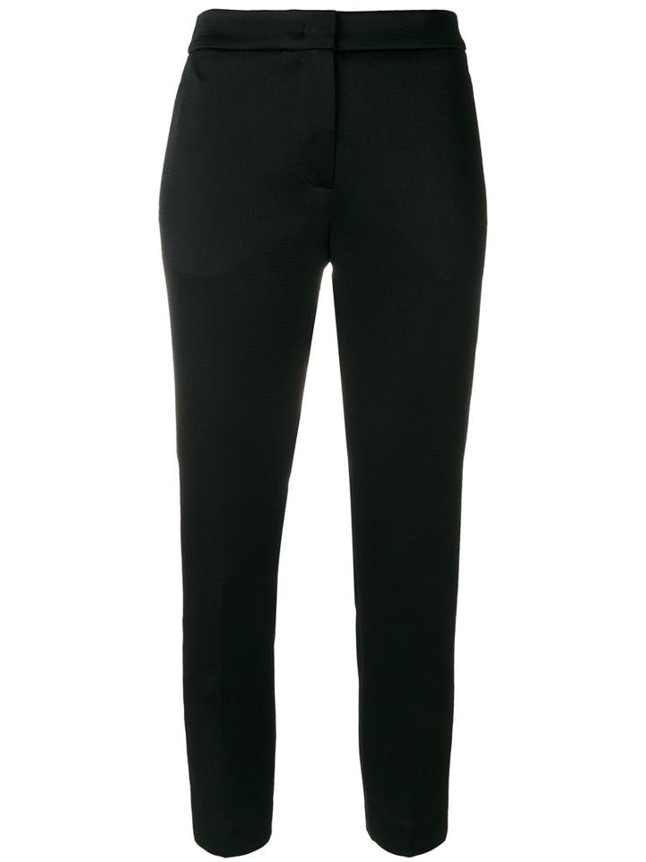 Msgm - Cropped Tailored Trousers - Women - Polyester/acetate/viscose - 42, Black, Polyester/acetate/viscose