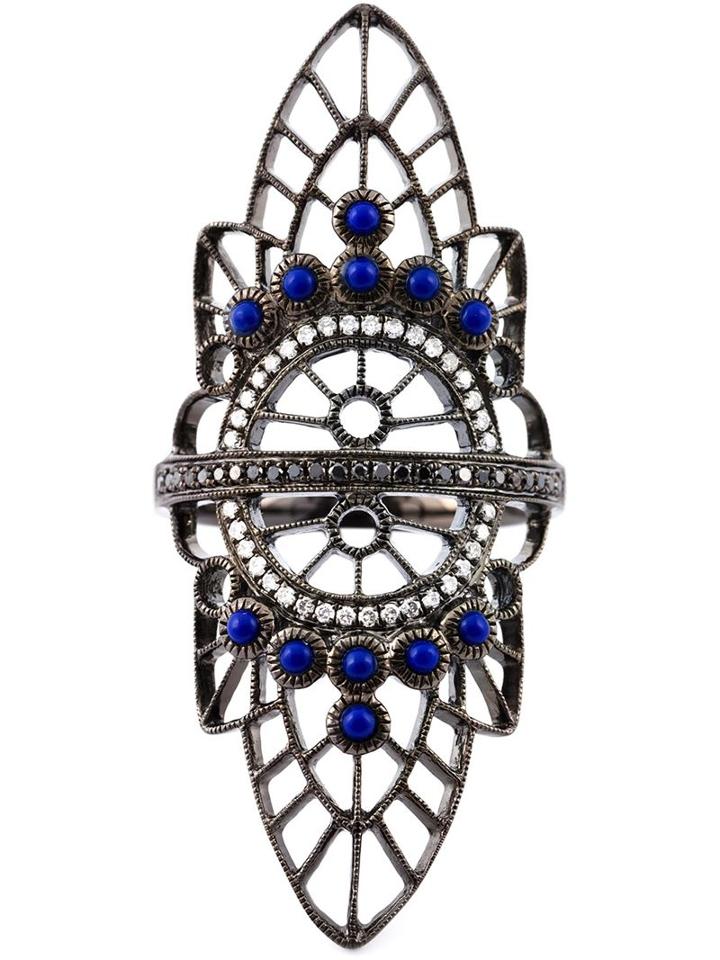 Jo Lle Jewellery Oversized Geometric Diamond Ring