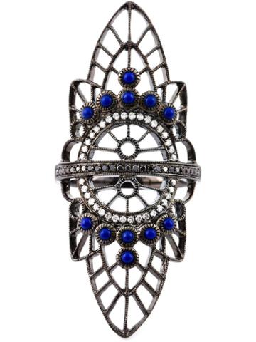 Jo Lle Jewellery Oversized Geometric Diamond Ring