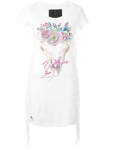 Philipp Plein Dumfries T-shirt Dress - White