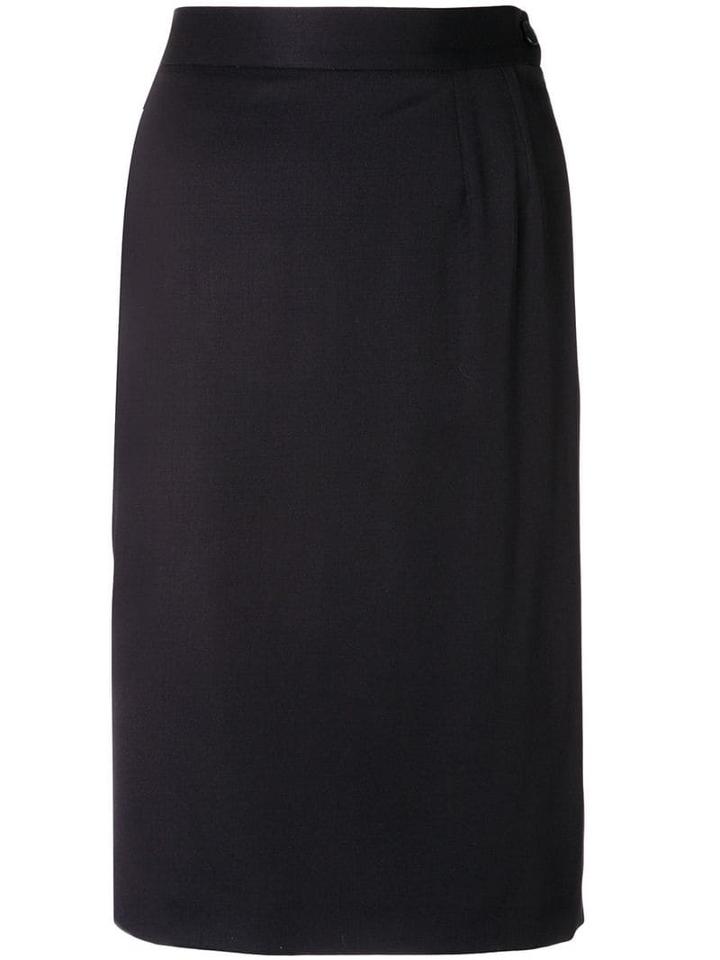Yves Saint Laurent Pre-owned 1980's Fitted Short Skirt - Blue