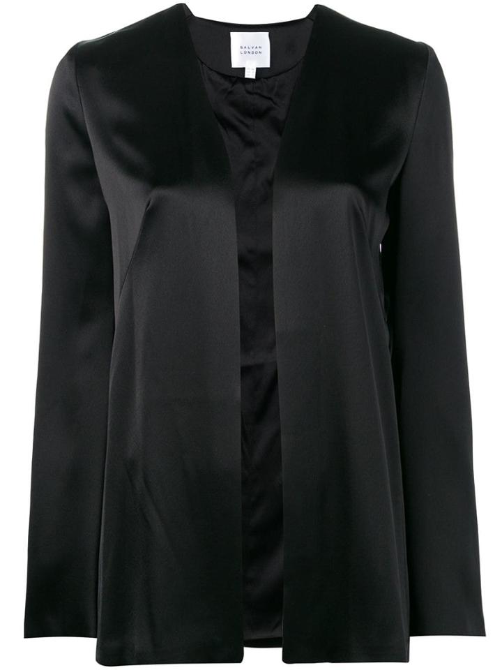 Galvan Satin Evening Jacket - Black