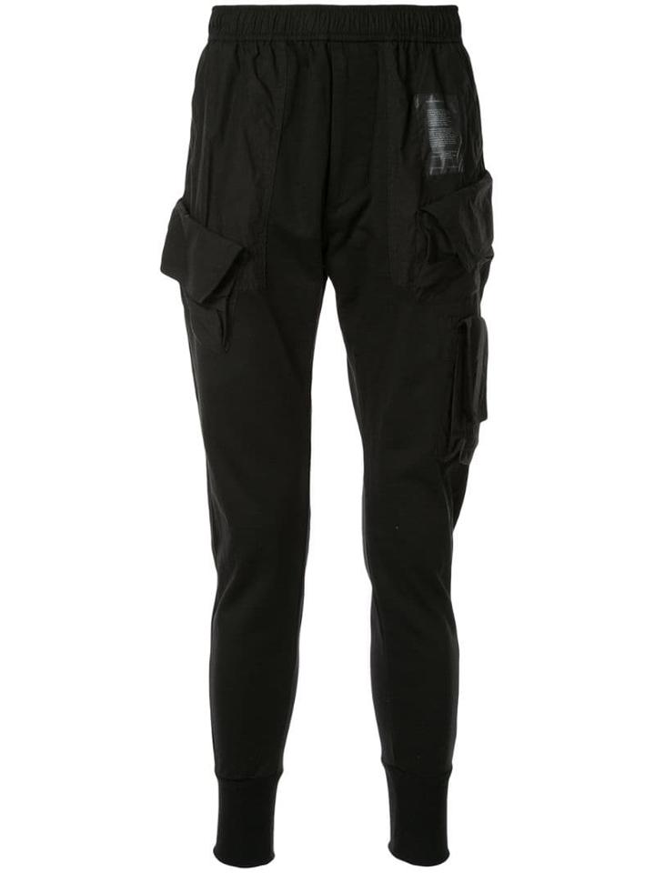 Julius Slim-fit Cargo Trousers - Black