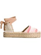 Manebi Cut-out Heel Ankle Lace Espadrilles