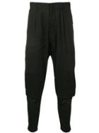 Y-3 Drop-crotch Trousers - Black