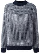 Ymc Crew Neck Jumper, Women's, Size: Small, Blue, Polyamide/alpaca