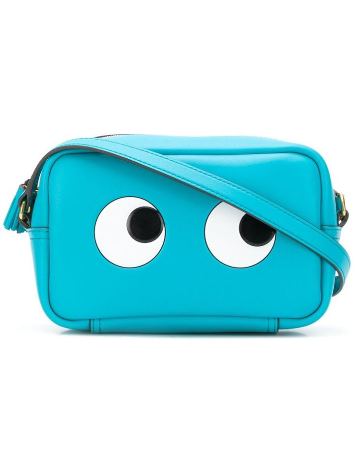 Anya Hindmarch Eyes Crossbody Bag - Blue