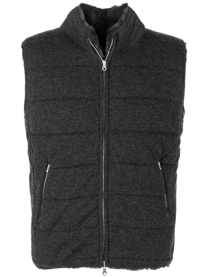 N.peal Lined Gilet - Grey