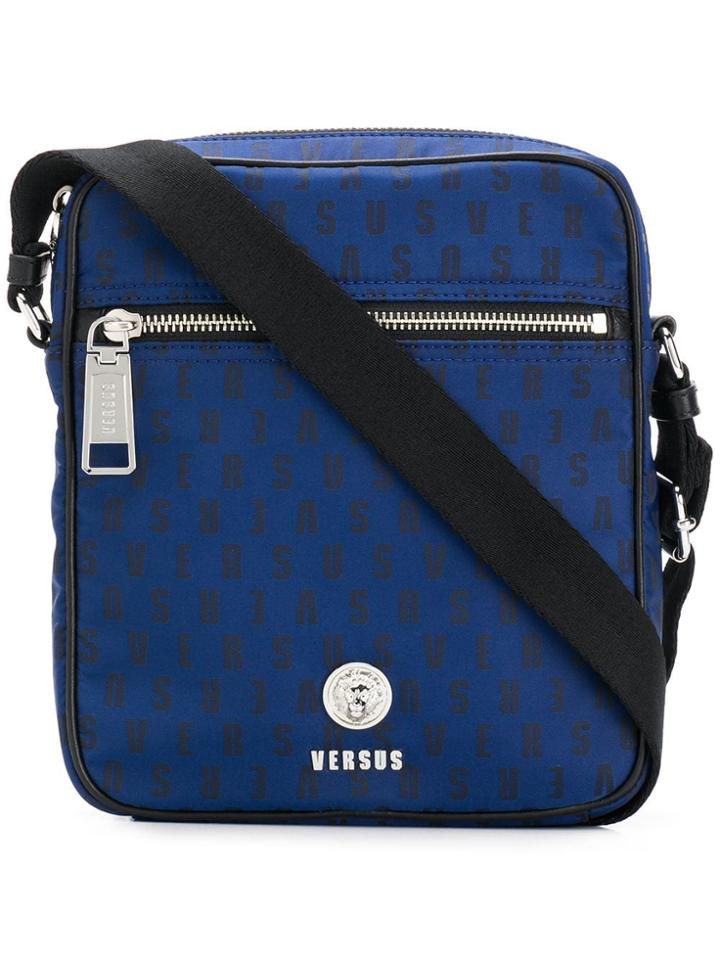 Versus Cross Body Messenger Bag - Blue