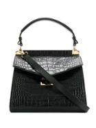 Givenchy Medium Mystic Crocodile-effect Tote Bag - Black