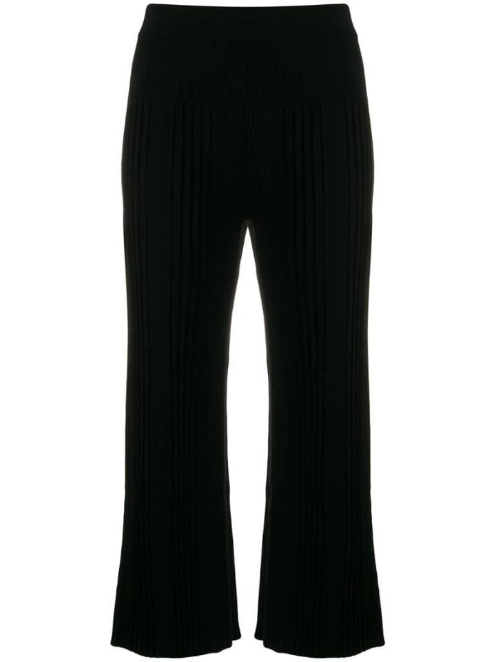 Kenzo Cropped Knitted Trousers - Black