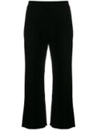 Kenzo Cropped Knitted Trousers - Black