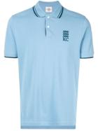 Kent & Curwen Embroidered Polo Shirt - Blue