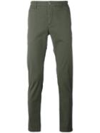 Re-hash Slim-fit Trousers, Men's, Size: 40, Green, Cotton/spandex/elastane