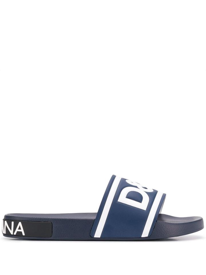Dolce & Gabbana Logo Sliders - Blue