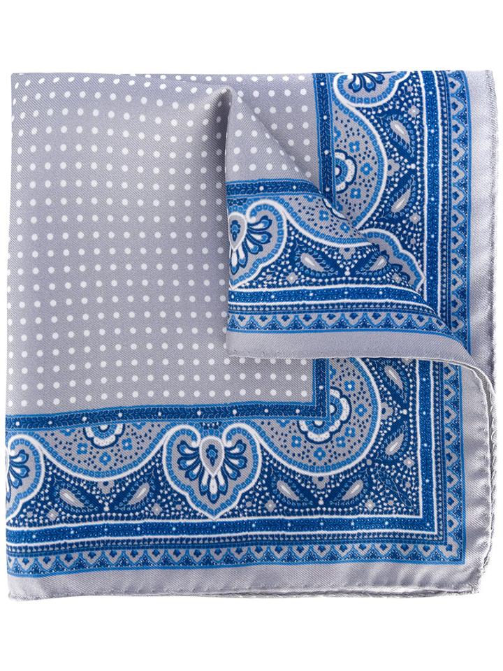 Borrelli - Polka Dot Print Scarf - Men - Silk - One Size, Grey, Silk