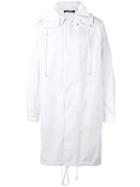 Raf Simons - Hooded Coat - Men - Cotton/polyester - 46, White, Cotton/polyester