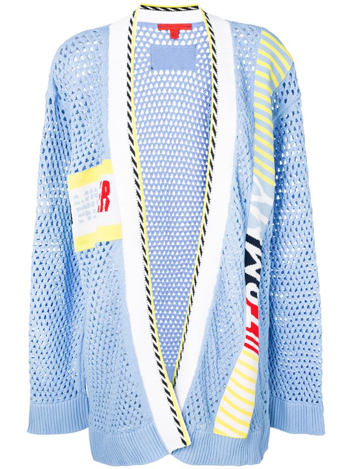 Hilfiger Collection Chunky Knit Cardigan - Blue
