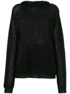 Laneus Hooded Sweater - Black