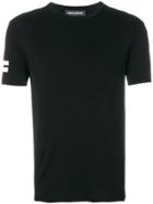 Neil Barrett Strikethrough Stripe Detail Knit Top - Black