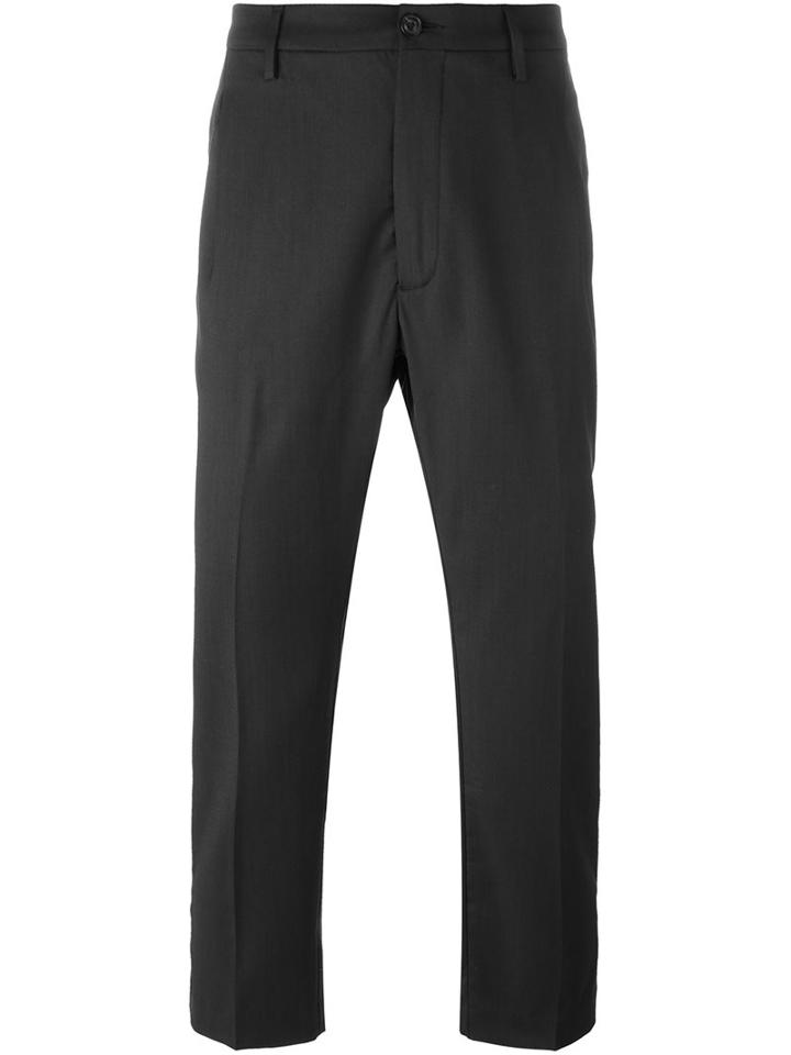 Pence Front Pleat Trousers, Men's, Size: 50, Grey, Virgin Wool