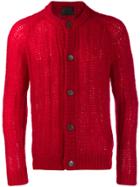 Prada Chunky Knit Cardigan - Red