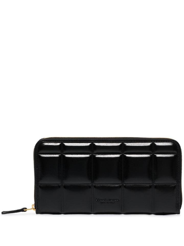 Bottega Veneta Large Quilted Wallet - Black