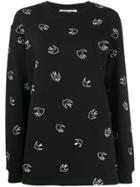 Mcq Alexander Mcqueen Bird Print Sweater - Black