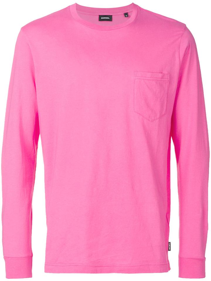 Diesel Tie Dye Back Print Top - Pink & Purple
