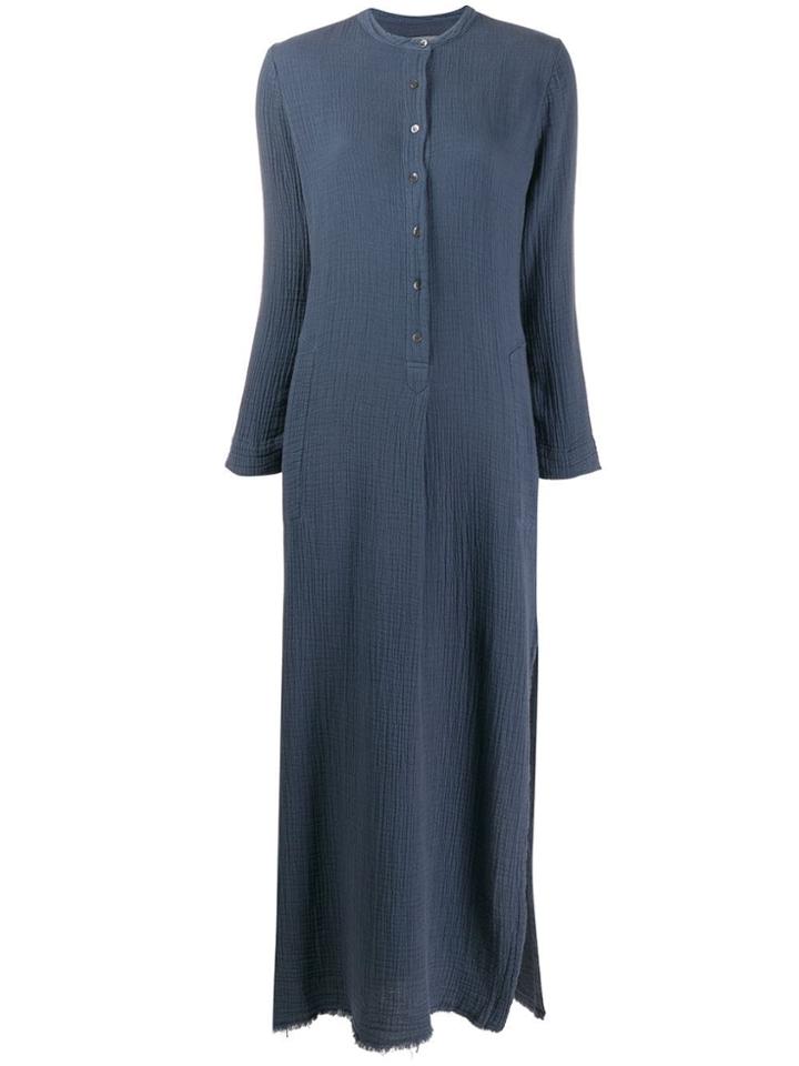 Raquel Allegra Henley Maxi Dress - Blue