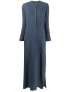 Raquel Allegra Henley Maxi Dress - Blue