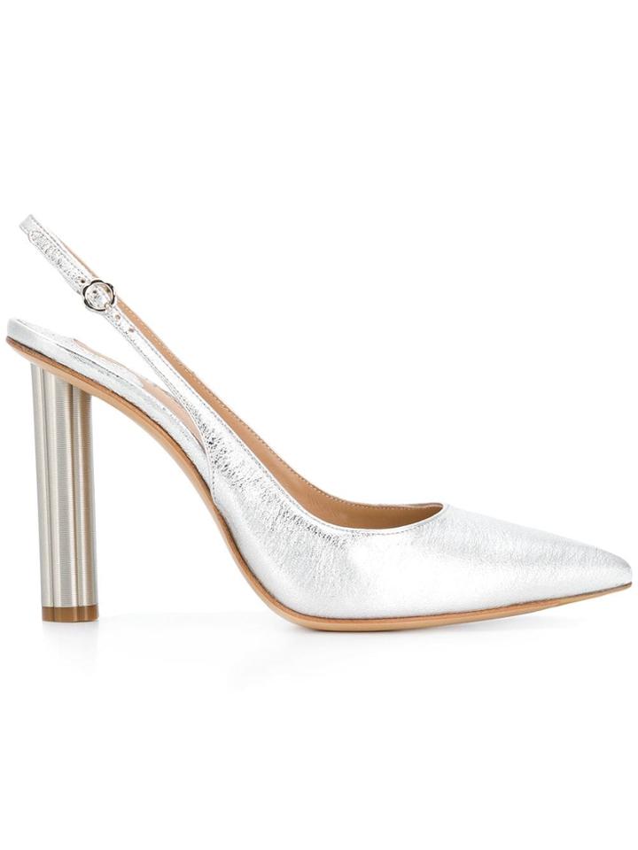 Salvatore Ferragamo Pointed Toe Pumps - Metallic