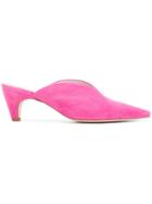 Kennel & Schmenger Pointed Slip-on Mules - Pink & Purple