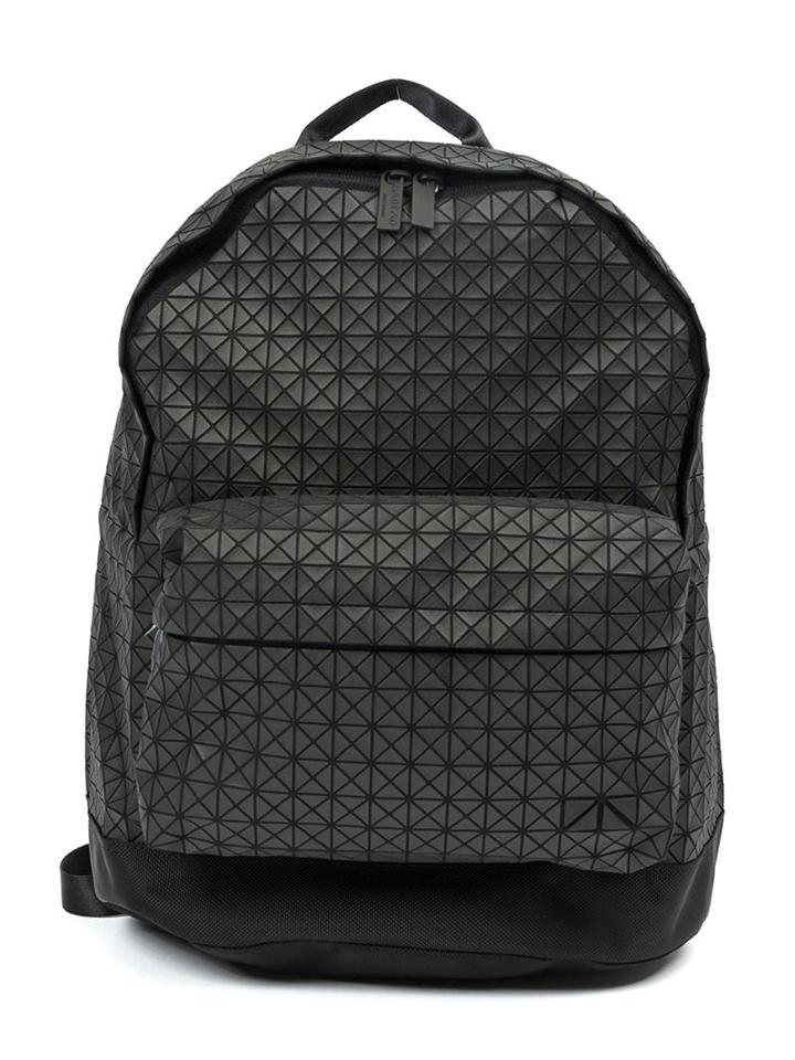 Bao Bao Issey Miyake Daypack Backpack, Black, Cotton/calf Leather/nylon/brass