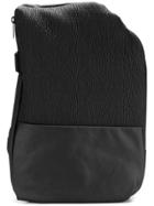 Côte & Ciel Textured Asymmetric Backpack - Black