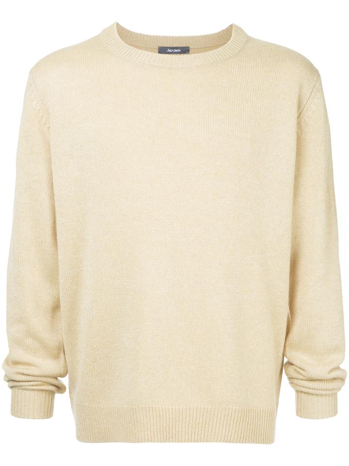 Jac+ Jack Classic Crew Neck Jumper - Yellow & Orange