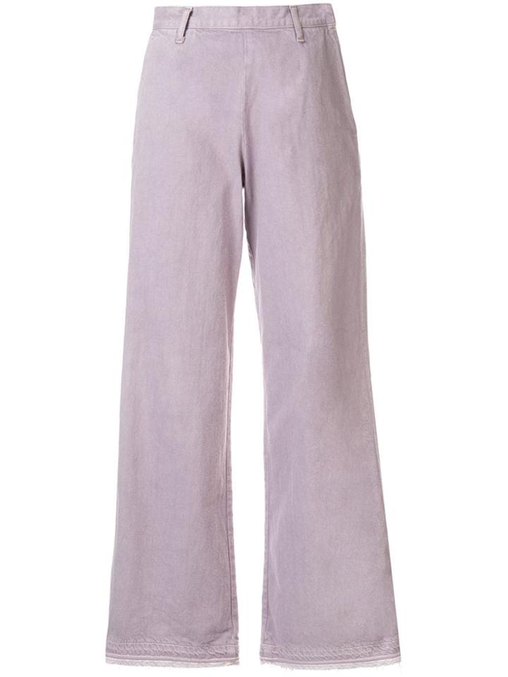 Tu Es Mon Trésor Wide Leg Jeans - Purple