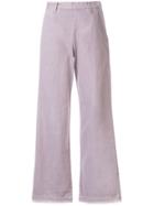 Tu Es Mon Trésor Wide Leg Jeans - Purple