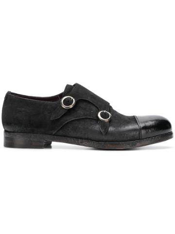 Lidfort Double Monk Strap Shoes - Black
