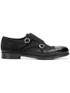 Lidfort Double Monk Strap Shoes - Black