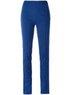Romeo Gigli Vintage Exposed Seam Trousers, Women's, Size: 42, Blue
